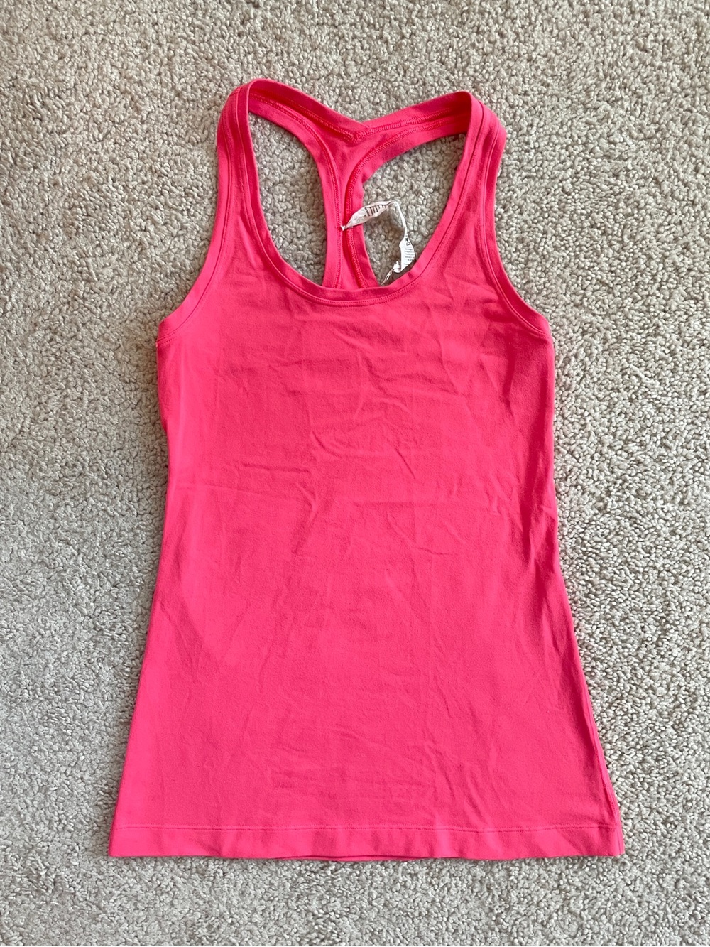 Lululemon Cool Racerback, Sleeveless Coral Hot Pink Racerback Tank Size 4 (XS/S)